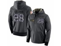 NFL Men's Nike Seattle Seahawks #28 Justin Coleman Stitched Black Anthracite Salute to Service Player Performance Hoodie