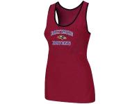 NFL Nike Baltimore Ravens Heart & Soul Tri-Blend Racerback Stretch Women Tank Top Red