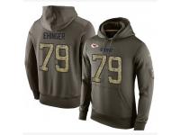 NFL Nike Kansas City Chiefs #79 Parker Ehinger Green Salute To Service Men's Pullover Hoodie