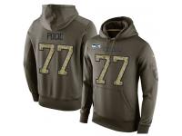 NFL Nike Seattle Seahawks #77 Ethan Pocic Green Salute To Service Men's Pullover Hoodie