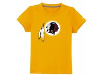 NFL Nike Washington Redskins Sideline Legend Authentic Logo Youth T-Shirt Yellow