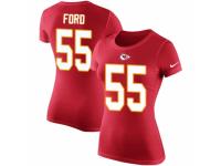 NFL Women Nike Kansas City Chiefs #55 Dee Ford Red Rush Pride Name & Number T-Shirt