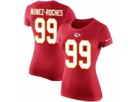 NFL Women Nike Kansas City Chiefs #99 Rakeem Nunez-Roches Red Rush Pride Name & Number T-Shirt