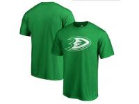 NHL Men's Anaheim DucksSt. Patrick's Day Logo Green T-Shirt