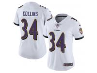 Nike Alex Collins Limited White Road Women's Jersey - NFL Baltimore Ravens #34 Vapor Untouchable