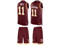 Nike Alex Smith Burgundy Red Men's Jersey - NFL Washington Redskins #11 Tank Top Suit