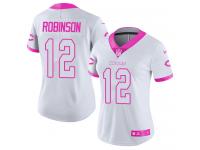 Nike Allen Robinson Limited White Pink Women's Jersey - NFL Chicago Bears #12 Rush Fashion