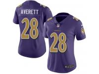 Nike Anthony Averett Limited Purple Women's Jersey - NFL Baltimore Ravens #28 Rush Vapor Untouchable
