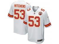 Nike Anthony Hitchens Game White Road Men's Jersey - NFL Kansas City Chiefs #53