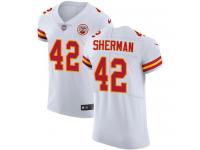 Nike Anthony Sherman Elite White Road Men's Jersey - NFL Kansas City Chiefs #42 Vapor Untouchable