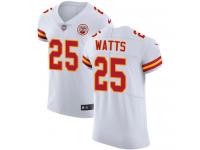 Nike Armani Watts Elite White Road Men's Jersey - NFL Kansas City Chiefs #25 Vapor Untouchable