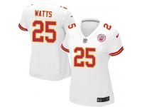 Nike Armani Watts Game White Road Women's Jersey - NFL Kansas City Chiefs #25