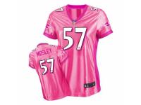 Nike Baltimore Ravens #57 C.J. Mosley Game Pink New Women's Be Luv'd NFL Jersey
