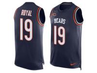 Nike Bears #19 Eddie Royal Navy Blue Team Color Men Stitched NFL Tank Top