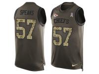 Nike Breeland Speaks Green Men's Jersey - NFL Kansas City Chiefs #57 Salute to Service Tank Top