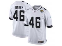 Nike Carson Tinker Game White Road Youth Jersey - NFL Jacksonville Jaguars #46