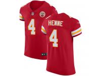 Nike Chad Henne Elite Red Home Men's Jersey - NFL Kansas City Chiefs #4 Vapor Untouchable