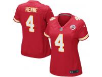 Nike Chad Henne Game Red Home Women's Jersey - NFL Kansas City Chiefs #4