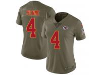 Nike Chad Henne Limited Olive Women's Jersey - NFL Kansas City Chiefs #4 2017 Salute to Service