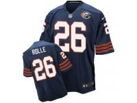 Nike Chicago Bears #26 Antrel Rolle Navy Blue Throwback Men Stitched NFL Elite Jersey