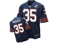 Nike Chicago Bears #35 Jacquizz Rodgers Navy Blue Throwback Men Stitched NFL Elite Jersey