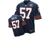 Nike Chicago Bears #57 Jon Bostic Navy Blue Throwback Men Stitched NFL Elite Jersey