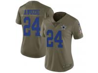 Nike Chidobe Awuzie Limited Olive Women's Jersey - NFL Dallas Cowboys #24 2017 Salute to Service