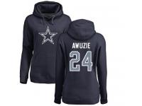 Nike Chidobe Awuzie Navy Blue Name & Number Logo Women's - NFL Dallas Cowboys #24 Pullover Hoodie