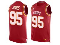 Nike Chiefs #95 Chris Jones Red Team Color Men Stitched NFL Tank Top