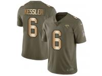 Nike Cody Kessler Limited Olive Gold Youth Jersey - NFL Jacksonville Jaguars #6 2017 Salute to Service