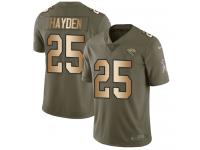 Nike D.J. Hayden Limited Olive Gold Youth Jersey - NFL Jacksonville Jaguars #25 2017 Salute to Service