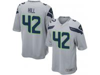 Nike Delano Hill Game Grey Alternate Men's Jersey - NFL Seattle Seahawks #42