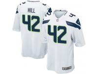 Nike Delano Hill Game White Road Men's Jersey - NFL Seattle Seahawks #42