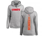 Nike Demarcus Robinson Ash Backer Women's - NFL Kansas City Chiefs #11 Pullover Hoodie