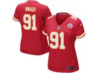 Nike Derrick Nnadi Game Red Home Women's Jersey - NFL Kansas City Chiefs #91