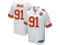 Nike Derrick Nnadi Game White Road Youth Jersey - NFL Kansas City Chiefs #91