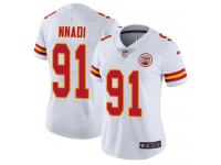 Nike Derrick Nnadi Limited White Road Women's Jersey - NFL Kansas City Chiefs #91 Vapor Untouchable
