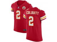 Nike Dustin Colquitt Elite Red Home Men's Jersey - NFL Kansas City Chiefs #2 Vapor Untouchable