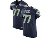 Nike Elite Ethan Pocic Navy Blue Men's Jersey - Seattle Seahawks #77 NFL Vapor Untouchable Home