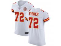 Nike Eric Fisher Elite White Road Men's Jersey - NFL Kansas City Chiefs #72 Vapor Untouchable