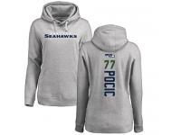 Nike Ethan Pocic Ash Backer Women's - NFL Seattle Seahawks #77 Pullover Hoodie