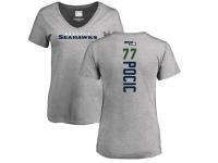 Nike Ethan Pocic Ash Backer Women's - NFL Seattle Seahawks #77 T-Shirt