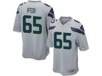 Nike Germain Ifedi Game Grey Alternate Men's Jersey - NFL Seattle Seahawks #65