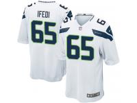 Nike Germain Ifedi Game White Road Men's Jersey - NFL Seattle Seahawks #65