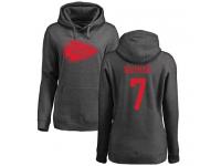Nike Harrison Butker Ash One Color Women's - NFL Kansas City Chiefs #7 Pullover Hoodie