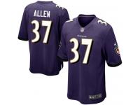 Nike Javorius Allen Game Purple Home Youth Jersey - NFL Baltimore Ravens #37