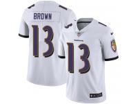 Nike John Brown Limited White Road Youth Jersey - NFL Baltimore Ravens #13 Vapor Untouchable