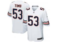 Nike John Timu Game White Road Men's Jersey - NFL Chicago Bears #53