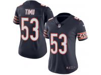 Nike John Timu Limited Navy Blue Home Women's Jersey - NFL Chicago Bears #53 Vapor Untouchable
