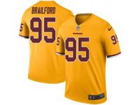 Nike Jordan Brailford Washington Redskins Men's Legend Vapor Untouchable Gold Color Rush Jersey